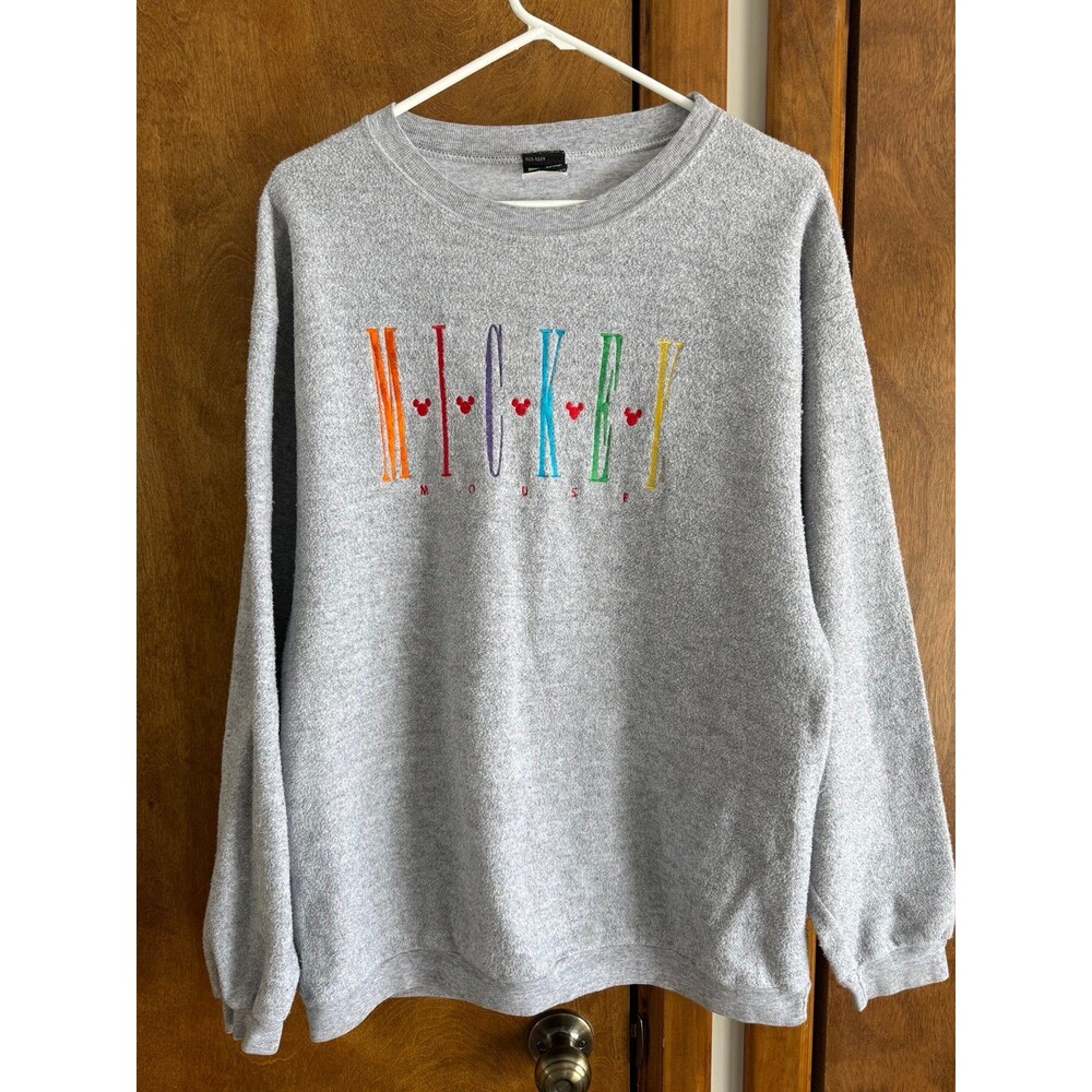 Vintage Mickey Unlimited Mickey Mouse Sweatshirt Sz. L Gray